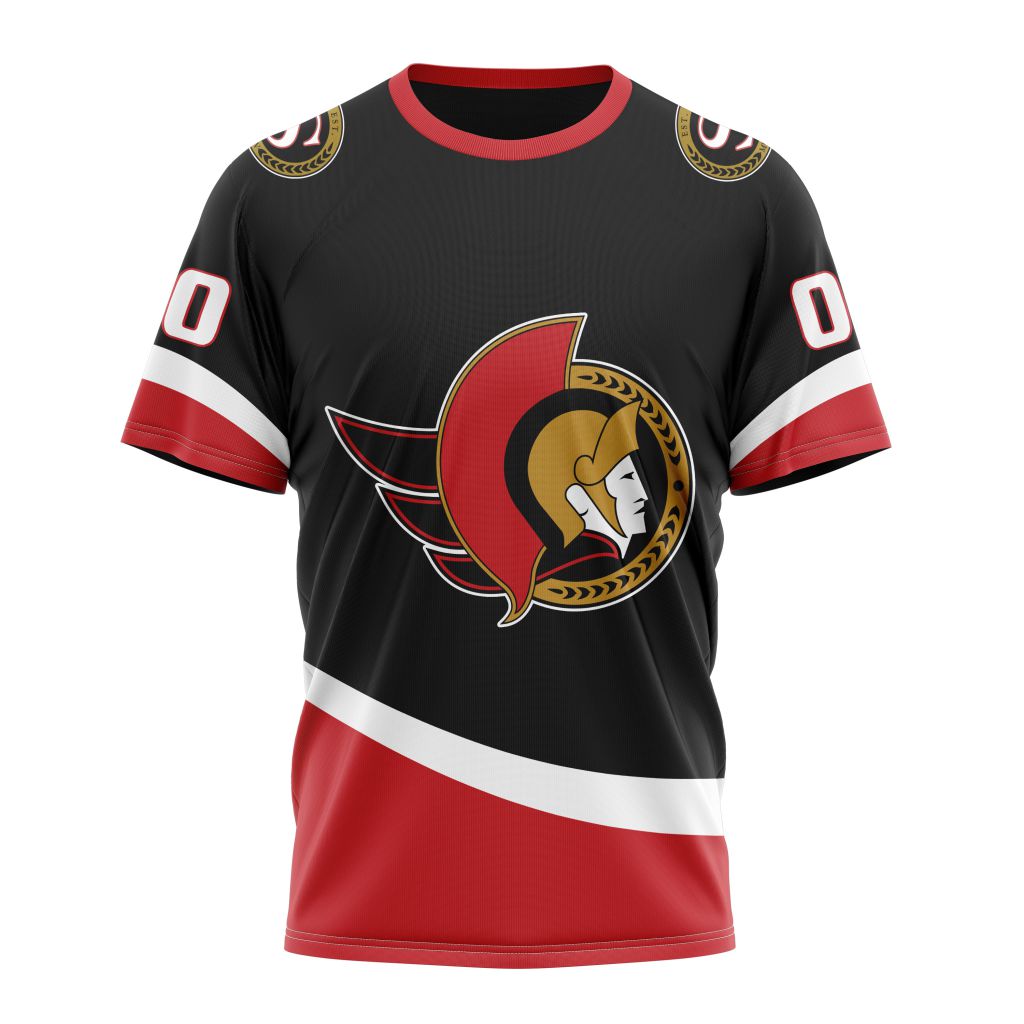 Ottawa Senators Personalized Alternate Concepts Kits 01 Personalized Name And Number T-Shirt Style Neasalamis.com