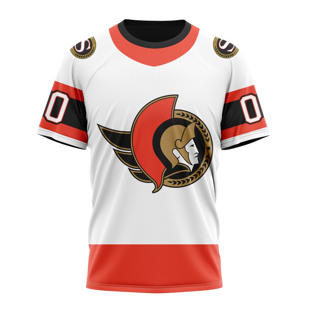 Ottawa Senators Personalized Away Kits Personalized Name And Number T-Shirt Style Neasalamis.com