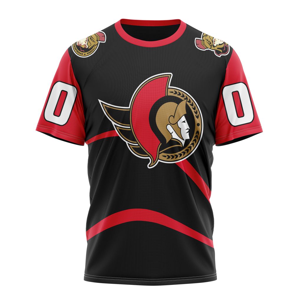 Ottawa Senators Reverse Retro Kits 2022 Personalized Name And Number T-Shirt Style Neasalamis.com
