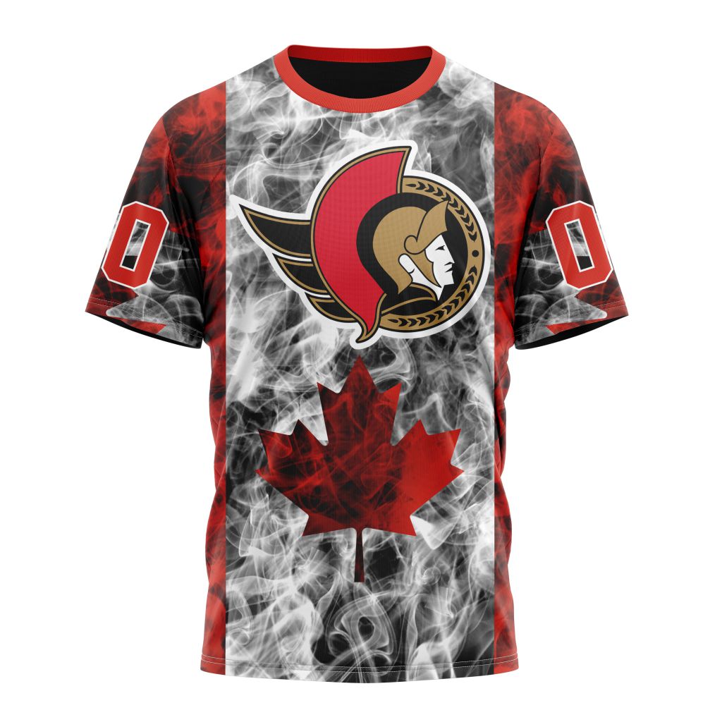Ottawa Senators Special Design For Canada Day 01 Personalized Name And Number T-Shirt Style Neasalamis.com