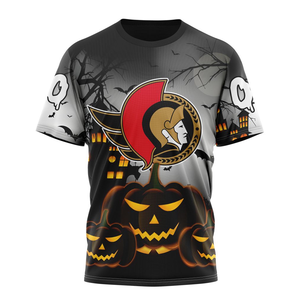 Ottawa Senators Special Design For Halloween Personalized Name And Number T-Shirt Style Neasalamis.com