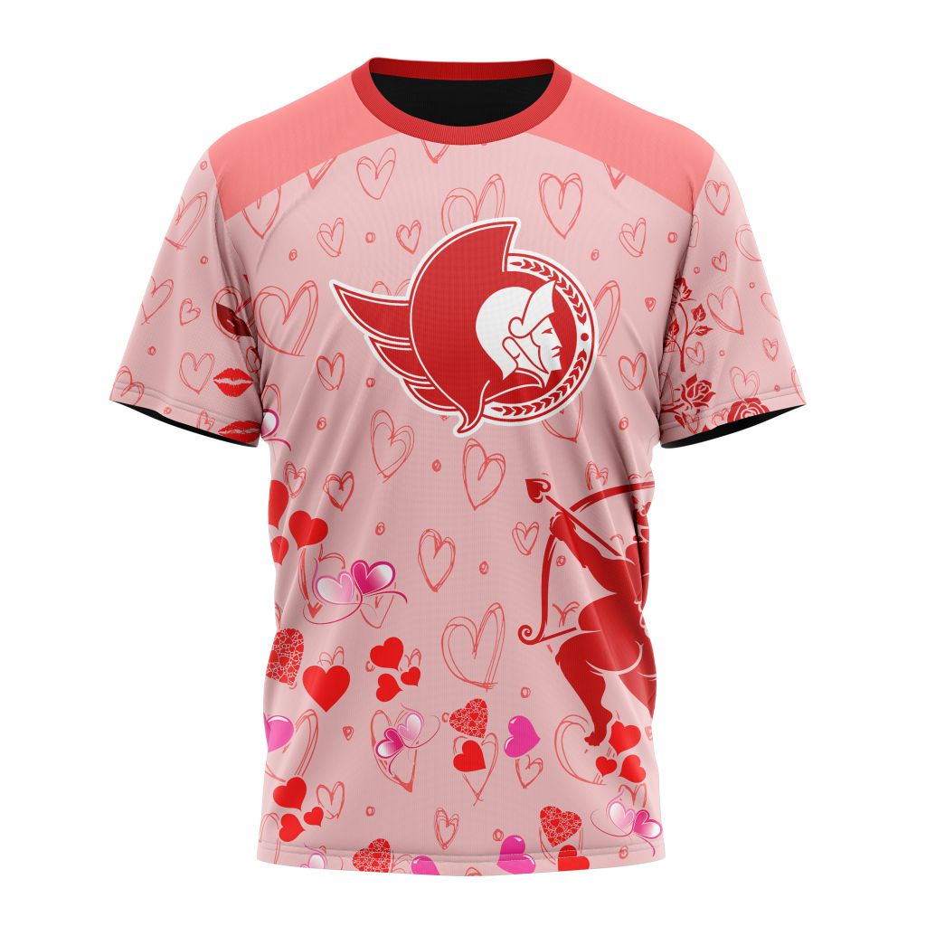 Ottawa Senators Special Gift For Valentines Day 02 Personalized Name And Number T-Shirt Style Neasalamis.com