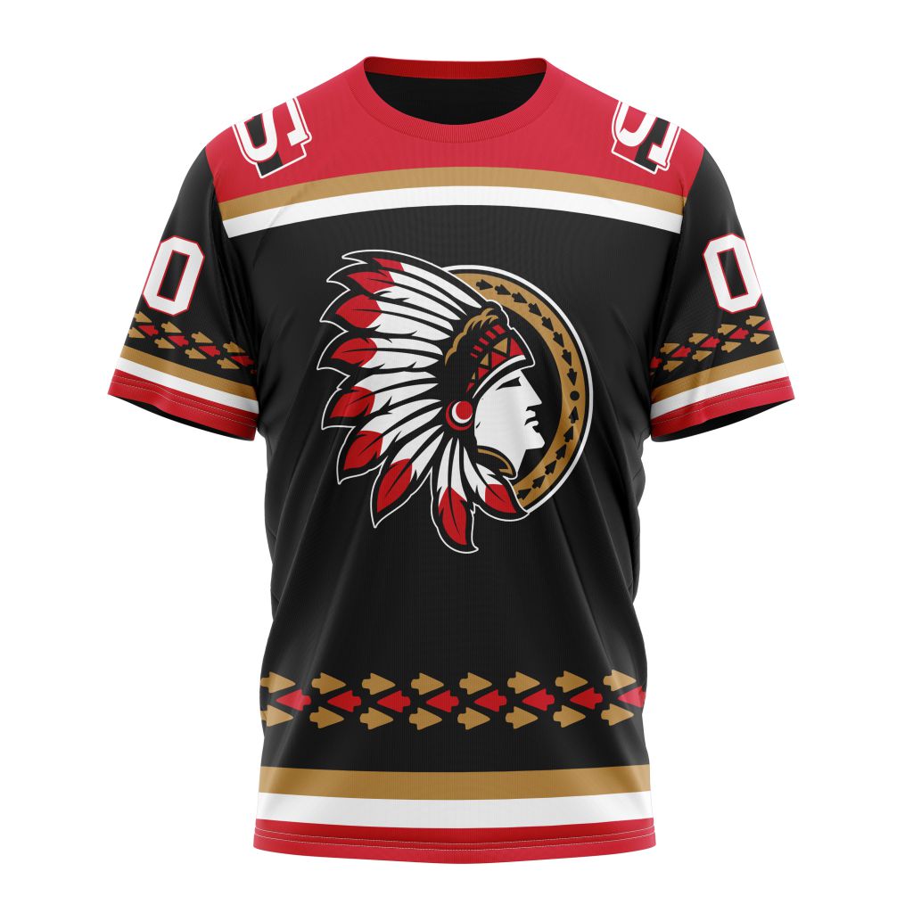 Ottawa Senators Special Indigenous Design Personalized Name And Number T-Shirt Style Neasalamis.com