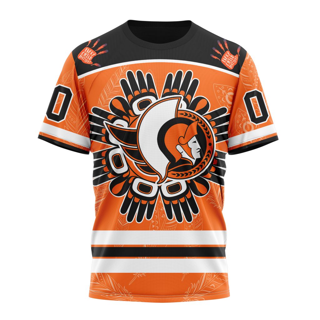 Ottawa Senators Special National Day For Truth And Reconciliation Design 01 Personalized Name And Number T-Shirt Style Neasalamis.com
