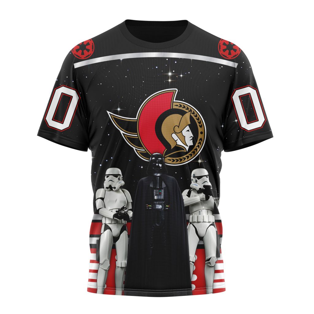 Ottawa Senators Special Star Wars Design May The 4th Be With You Personalized Name And Number T-Shirt Style Neasalamis.com