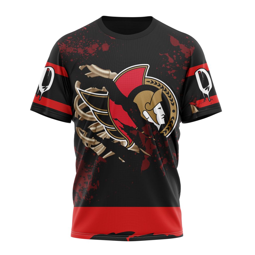 Ottawa Senators Specialized Design Jersey With Your Ribs For Halloween Personalized Name And Number T-Shirt Style 22226 Neasalamis.com