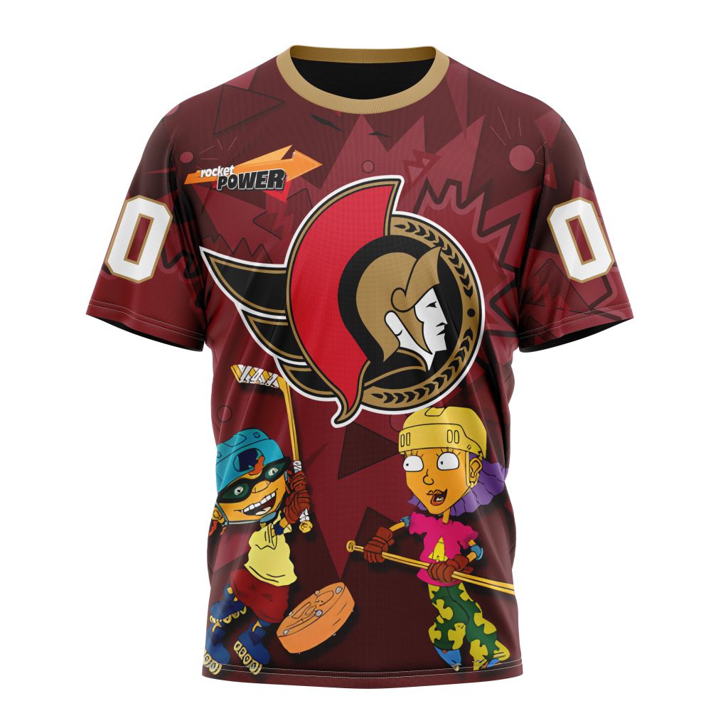 Ottawa Senators Specialized For Rocket Power Personalized Name And Number T-Shirt Style Neasalamis.com