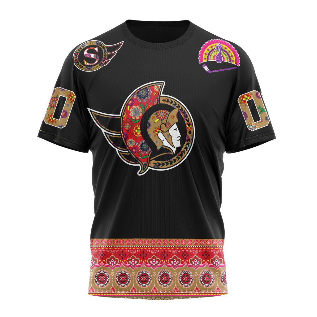 Ottawa Senators Specialized Jersey Hockey For All Diwali Festival Personalized Name And Number T-Shirt Style Neasalamis.com