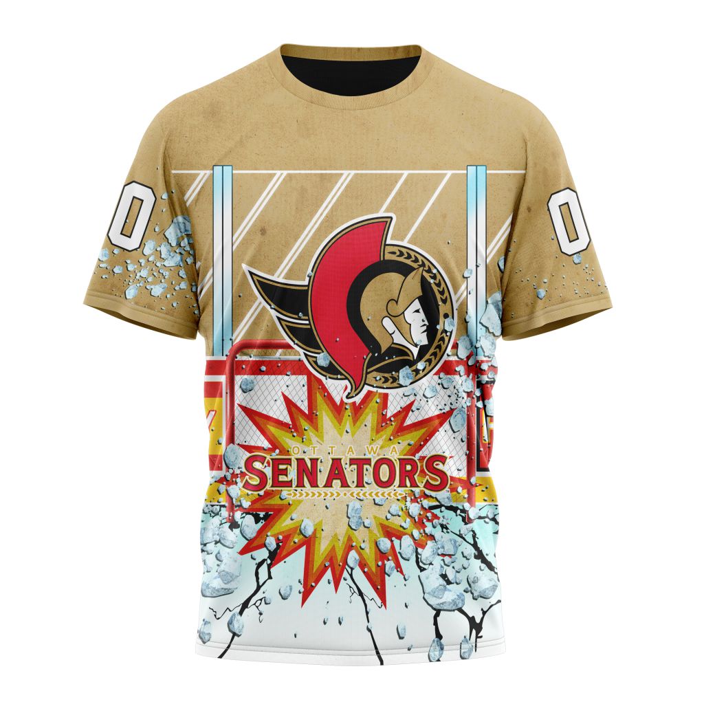 Ottawa Senators Specialized Jersey With Ice Hockey Arena Personalized Name And Number T-Shirt Style Neasalamis.com
