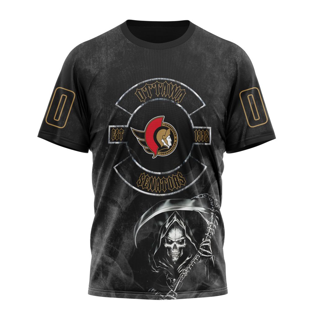 Ottawa Senators Specialized Kits For Rock Night Personalized Name And Number T-Shirt Style Neasalamis.com