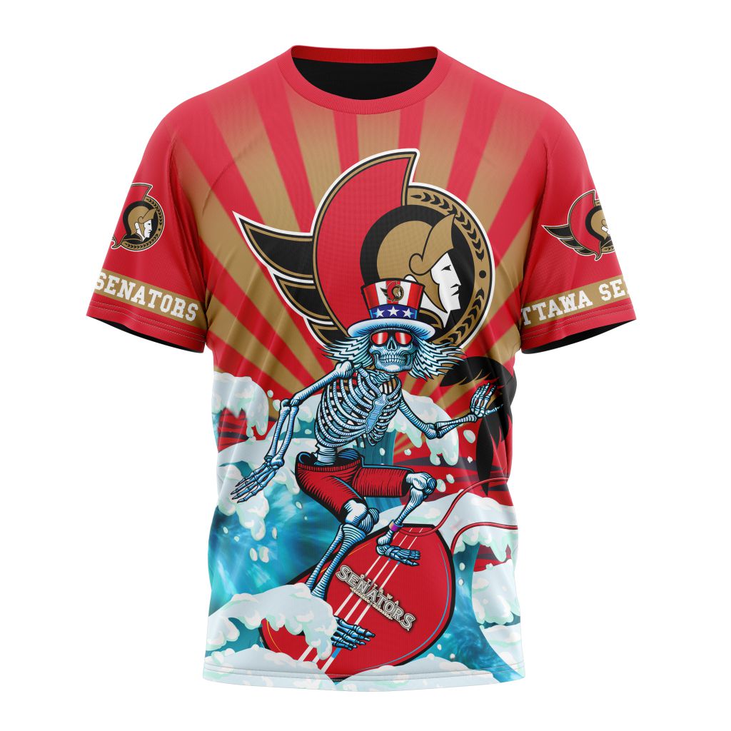 Ottawa Senators Specialized Kits For The Grateful Dead Personalized Name And Number T-Shirt Style Neasalamis.com