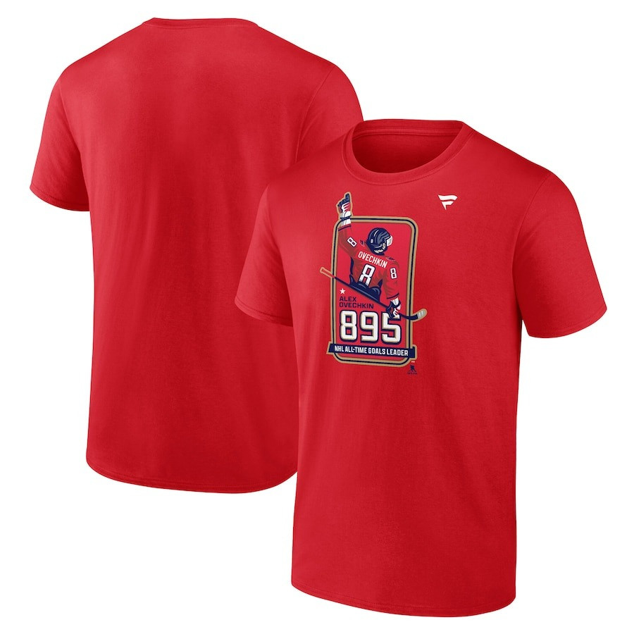 Ovechkin 895 Shirt Alex Ovechkin NHL All Time Goals Leader Washington Capitals Fan Merch Neasalamis.com