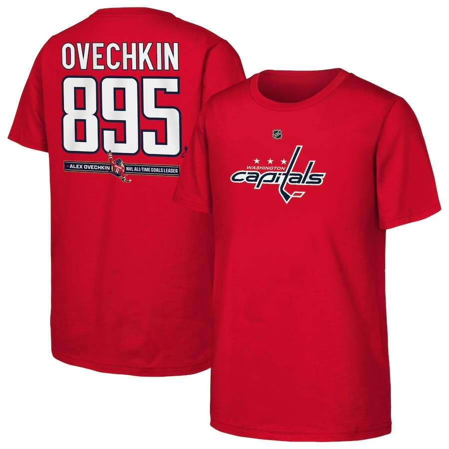 Ovechkin 895 T-Shirt Alex Ovechkin NHL All-Time Goal Leader Scored The Great 895 Fan Merch Neasalamis.com
