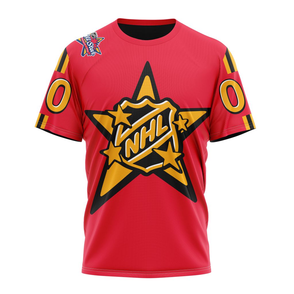 Pacific Division Personalized 2024 NHL All-Star Game Red Kits Personalized Name And Number T-Shirt Style Neasalamis.com