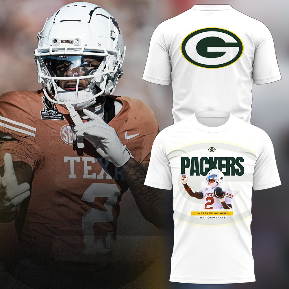 Packers Matthew Golden 2025 NFL T-Shirt Football Gifts Neasalamis.com