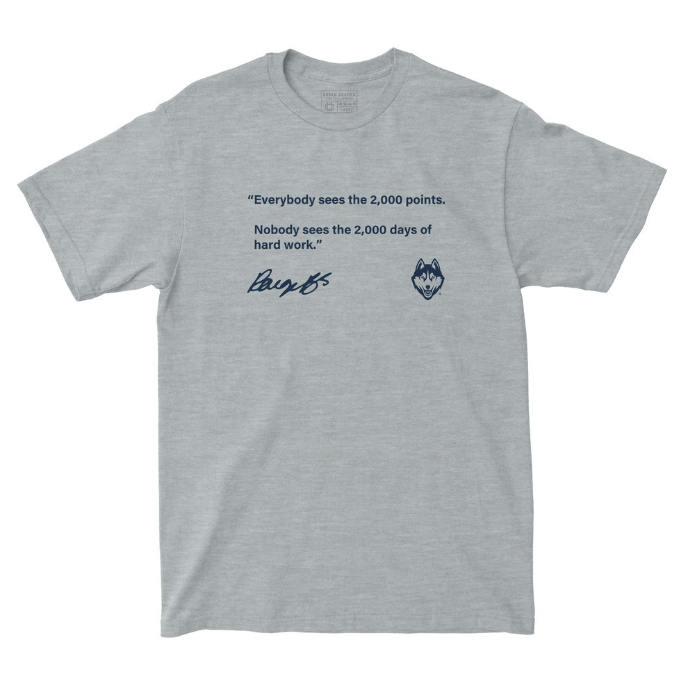 Paige Bueckers Merch T-Shirt Uconn Huskies Paige Bueckers 2000 Points Shirt Neasalamis.com