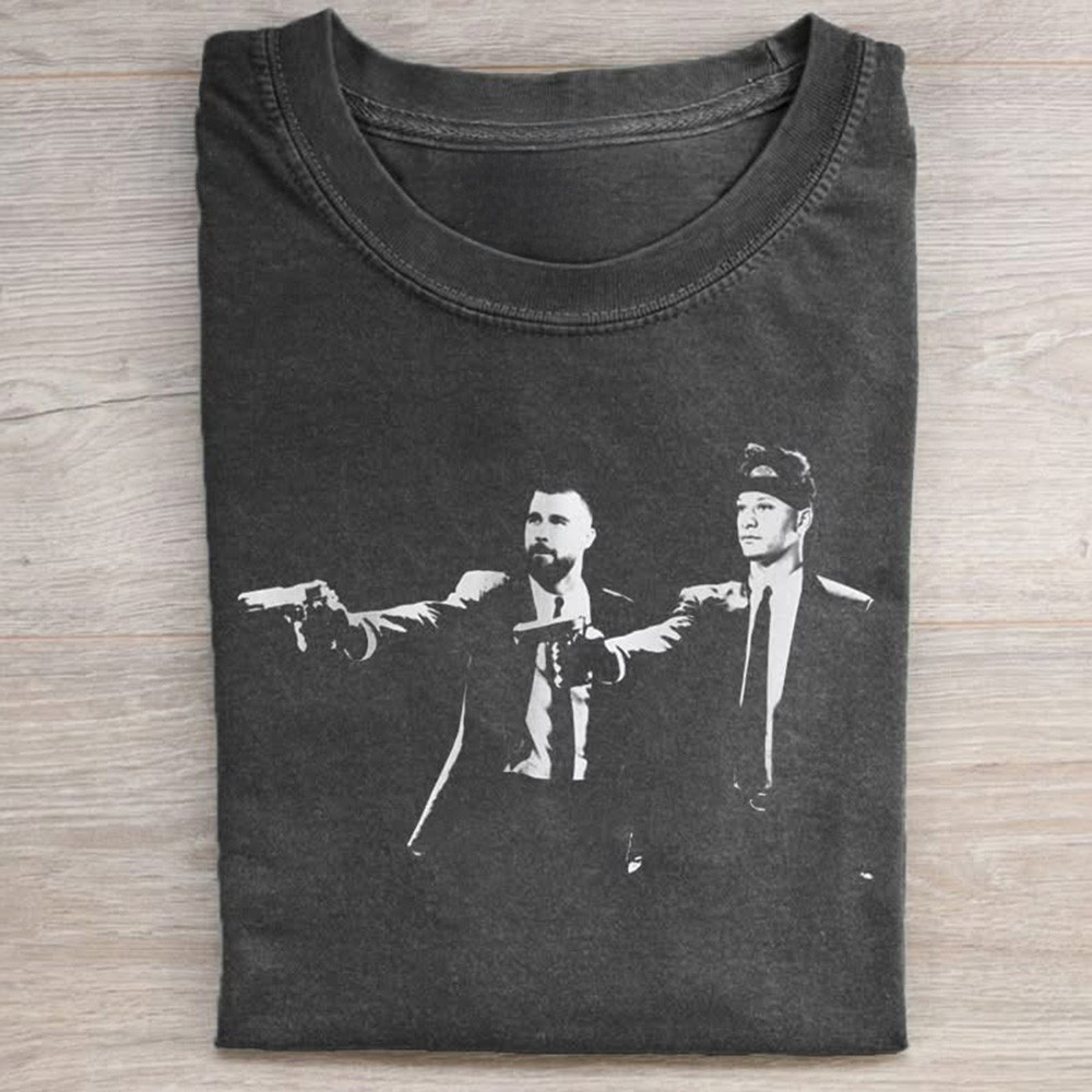 Patrick Mahomes Travis Kelce Pulp Fiction Style Shirt Kansas City Chiefs Neasalamis.com