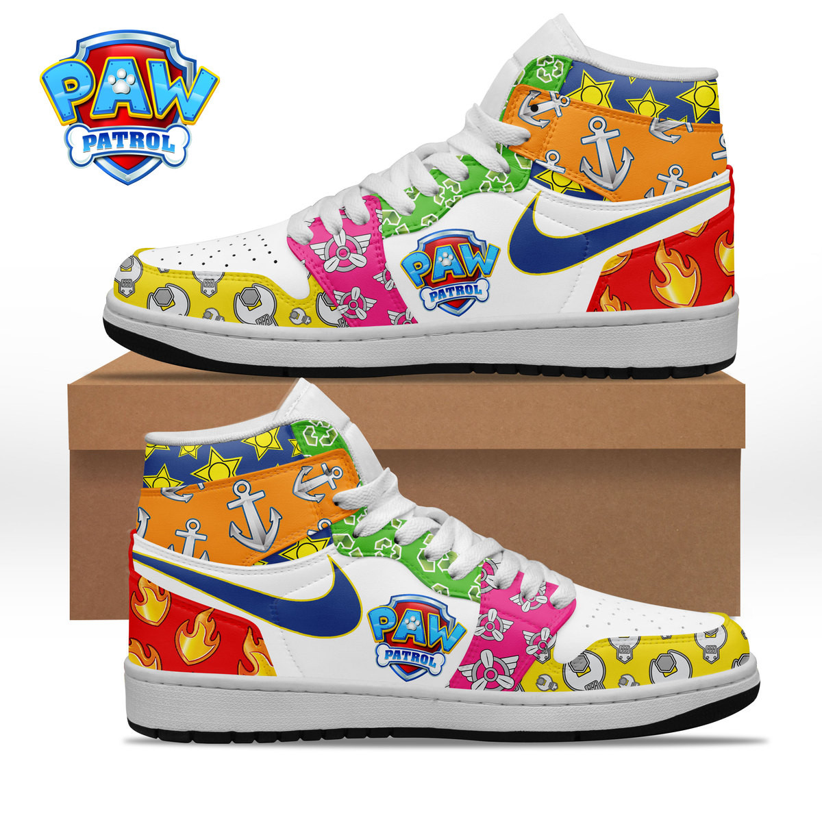 Paw Patrol AJ1 High Sneakers Shoes For Men And Women Calebmatthewhans Neasalamis