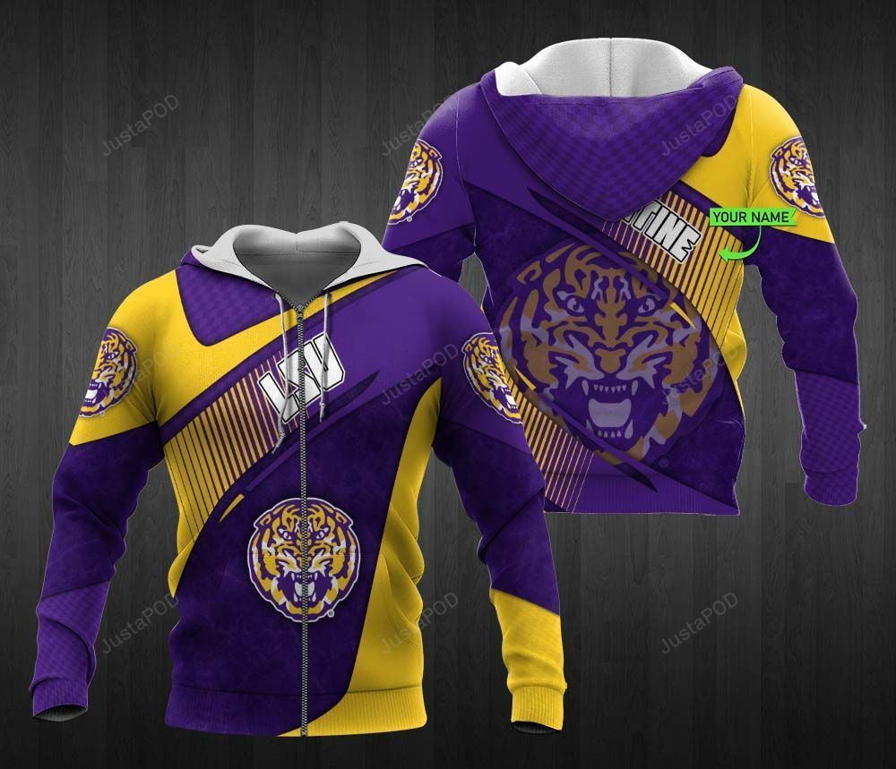 Personalized LSU Tigers Football Hoodie Zip Hoodie Neasalamis