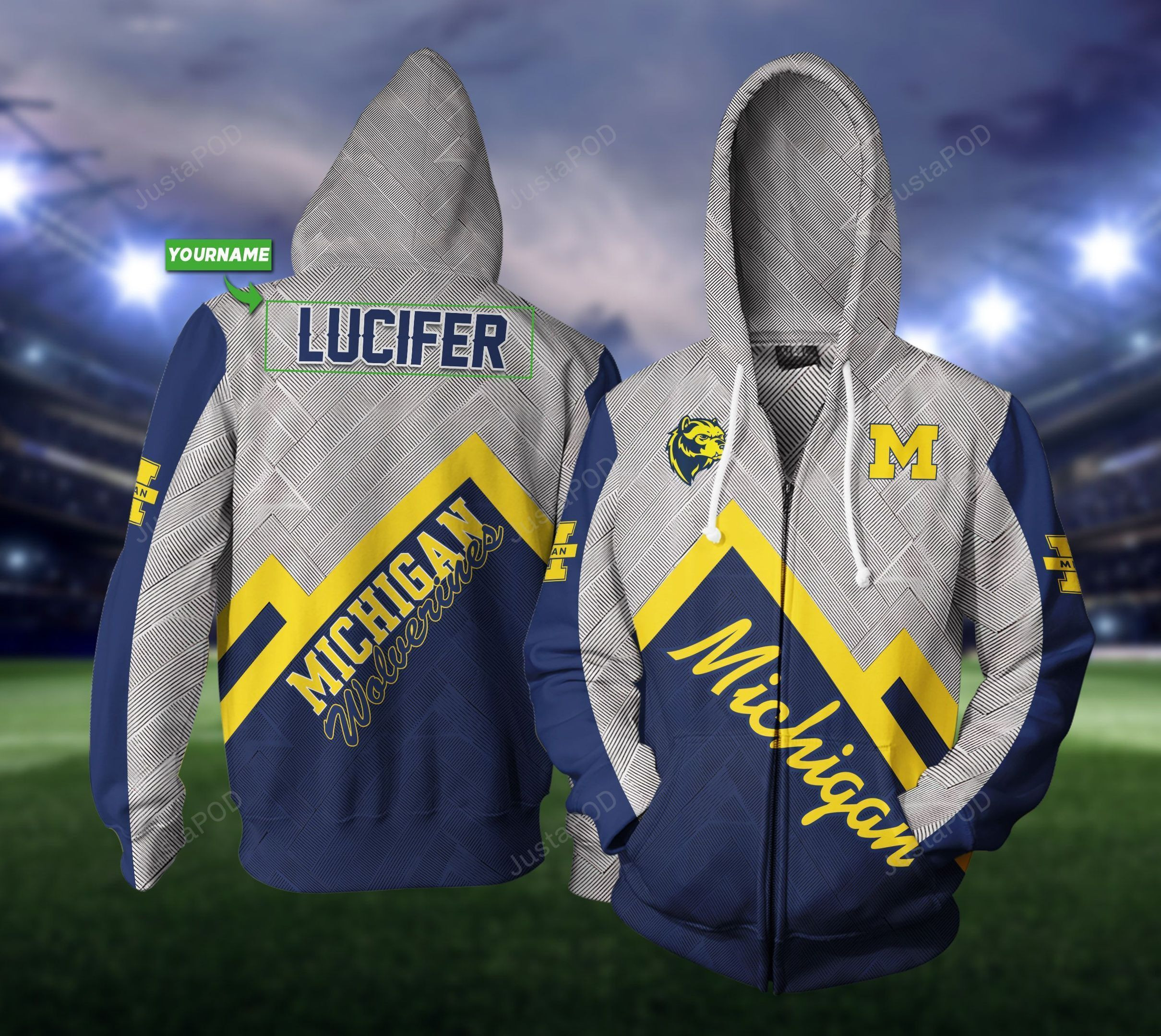 Personalized Michigan Wolverines Hoodie Neasalamis