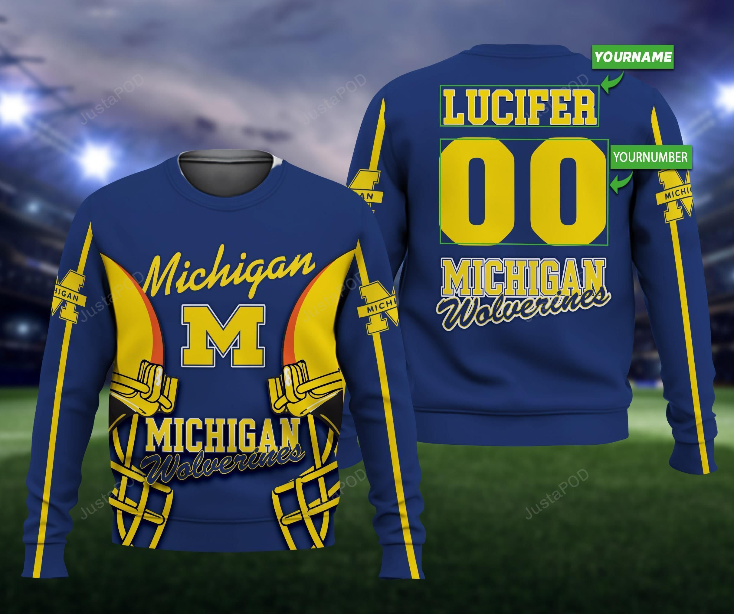 Personalized Michigan Wolverines Hoodie Neasalamis