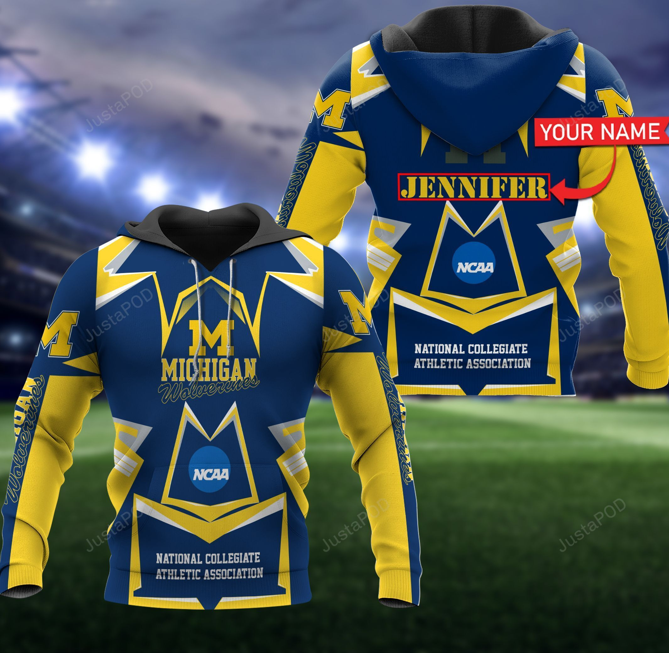 Personalized Michigan Wolverines Hoodie Neasalamis