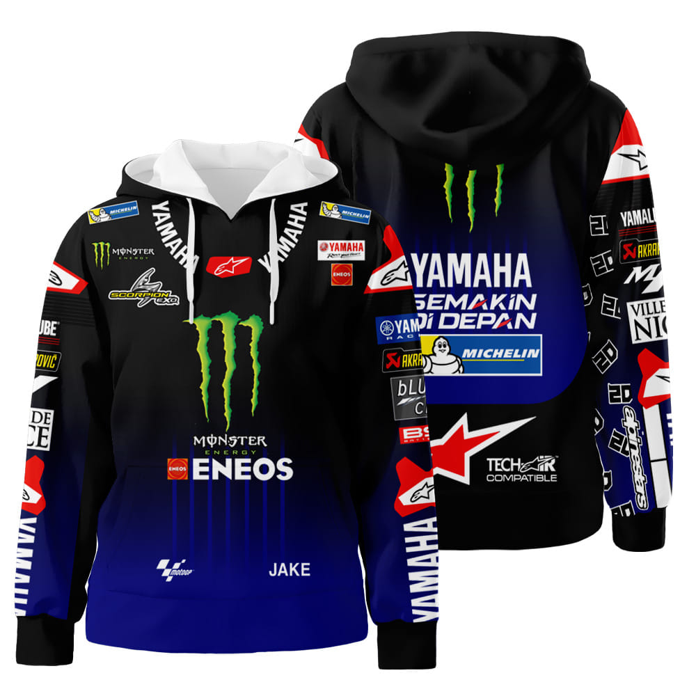 Personalized Monster Energy Eneos Branded Unisex 3D All Over Print Hoodie Zip-Up Hoodie Neasalamis