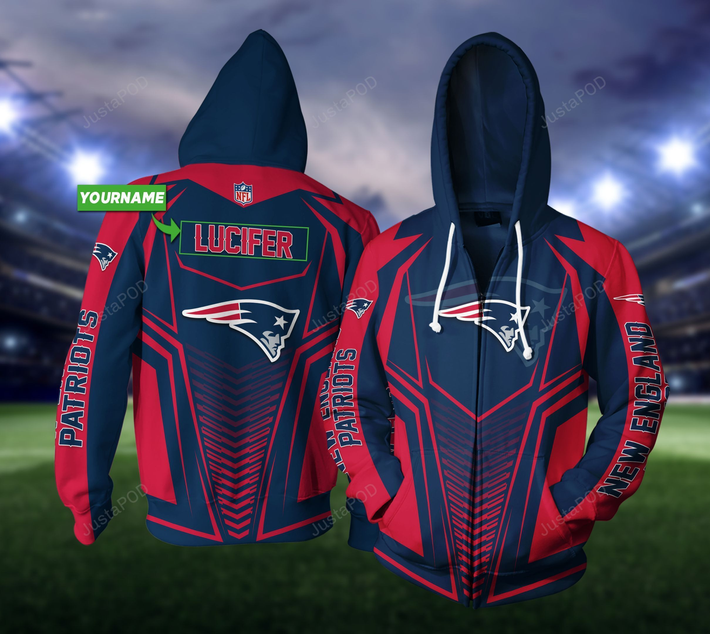 Personalized New England Patriots Hoodie Neasalamis