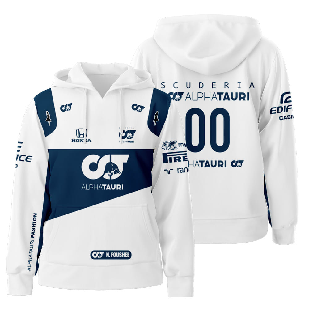 Personalized Number Scuderia Alphatauri 3D All Over Print Hoodie Zip-Up Hoodie Neasalamis
