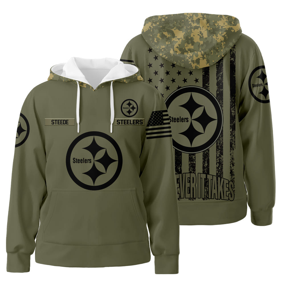 Personalized Pittsburgh Steelers 3D All Over Print Hoodie Zip-Up Hoodie Neasalamis