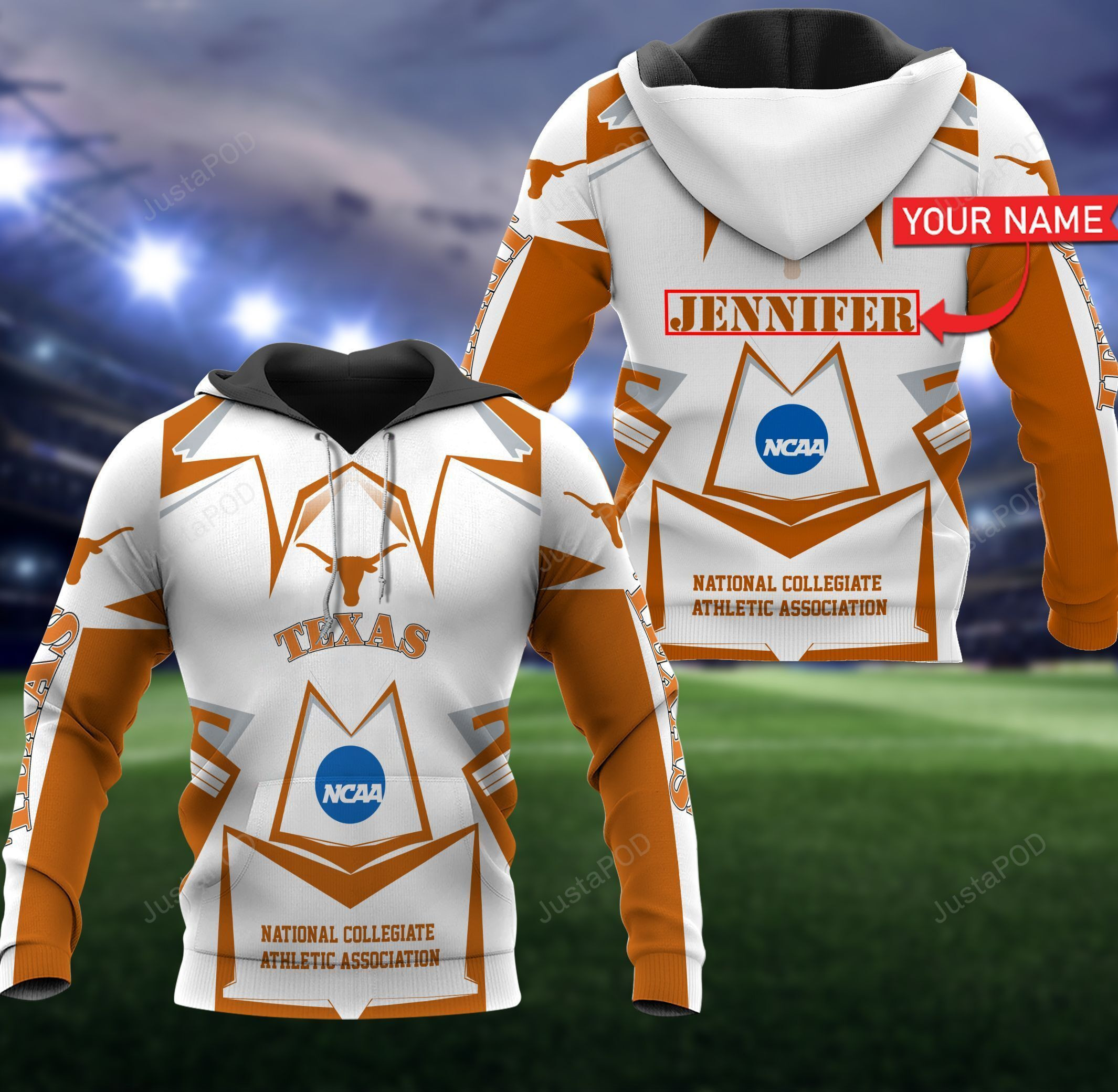 Personalized Texas Longhorns Hoodie Neasalamis