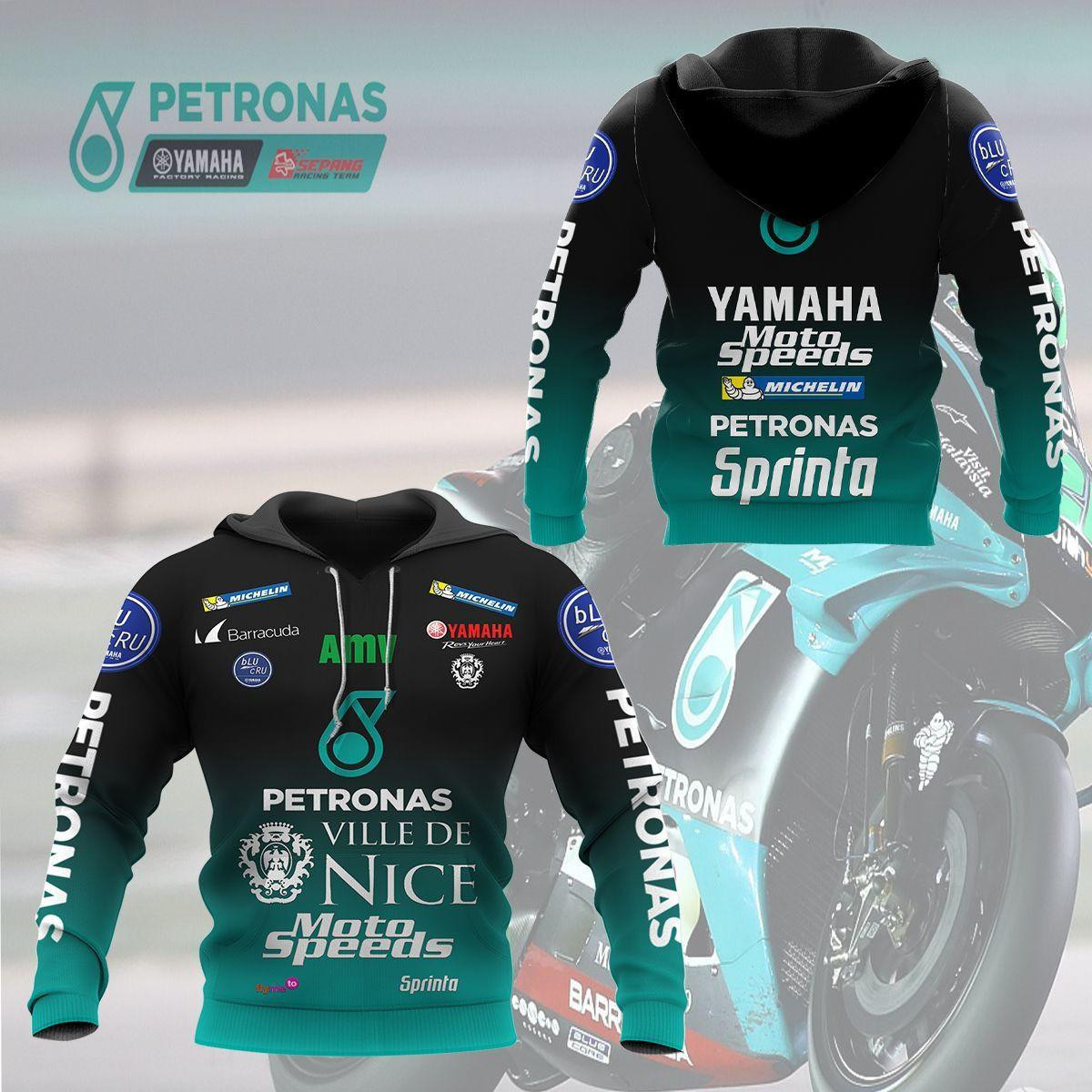 Petronas Yamaha Shirt Fan Gift 164 Stylist Unisex 3d Hoodie Zip Hoodie Neasalamis