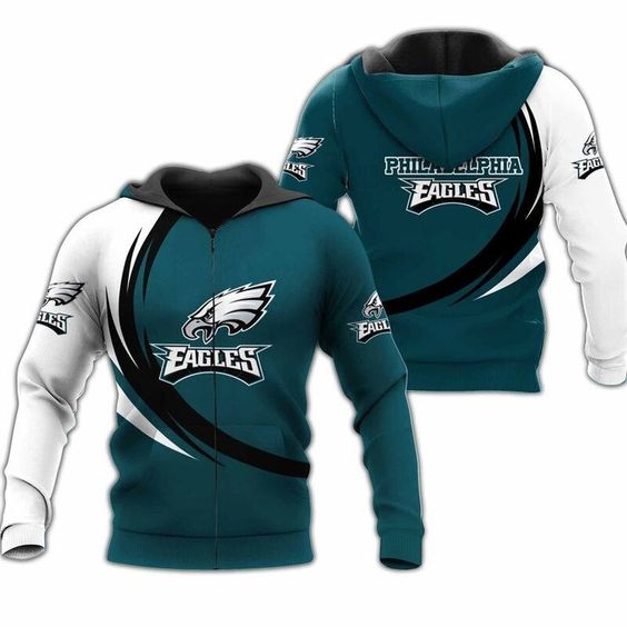 Philadelphia Eagles Logo V2 NFL Football Team Hoodie Neasalamis