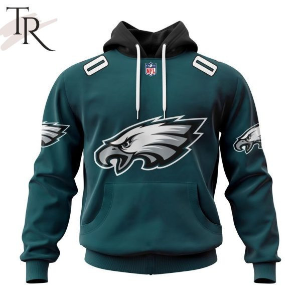 Philadelphia Eagles Personalized Name And Number NFL 3D Hoodie Style Neasalamis