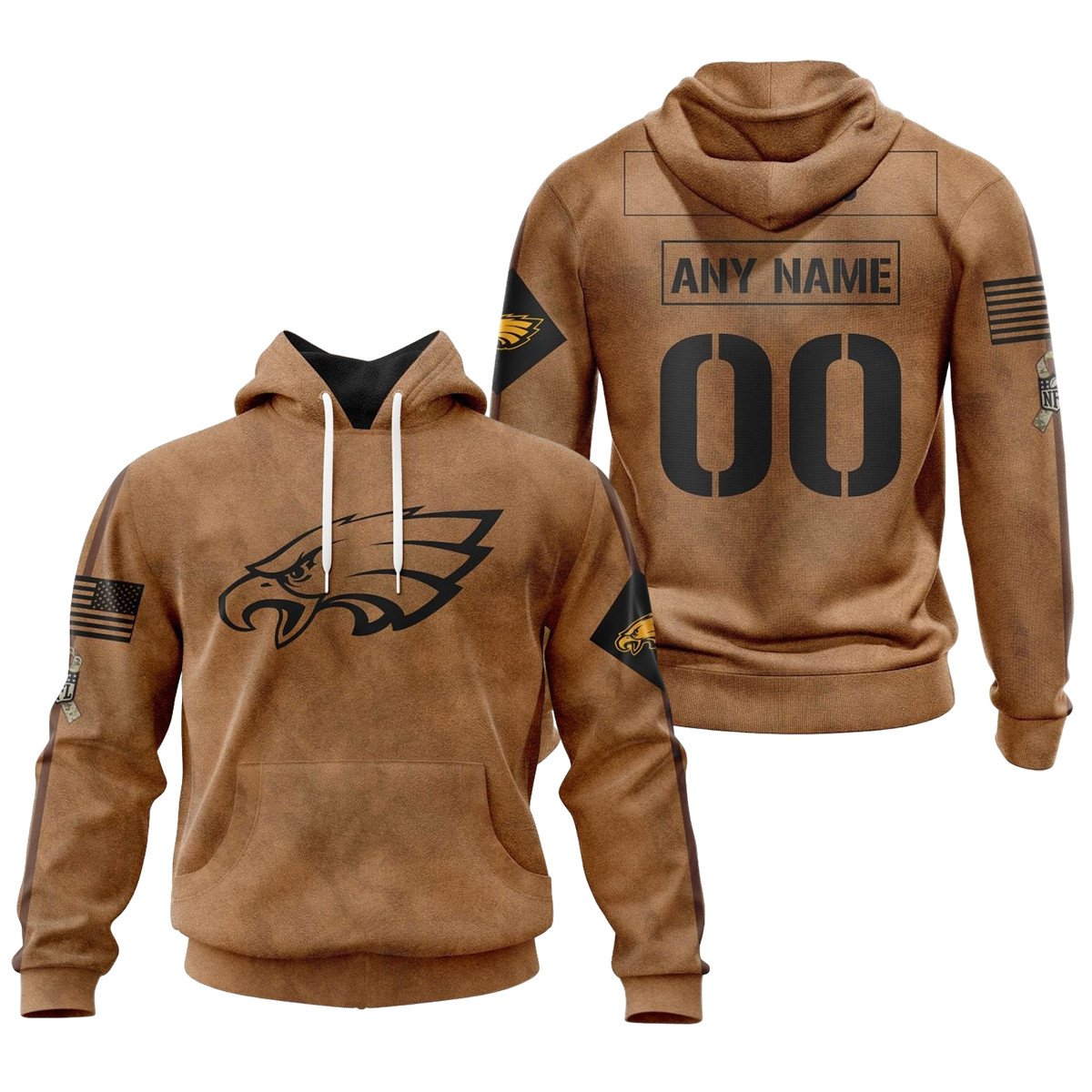 Philadelphia Eagles Salute To Service Club 3D printed Sweatshirt Hoodie Zipped Hoodie Neasalamis
