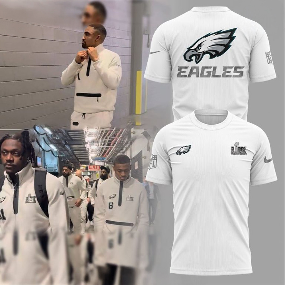 Philadelphia Eagles Super Bowl LIX Opening Night Tech T-Shirt Unique Gifts For Football Fans Neasalamis.com