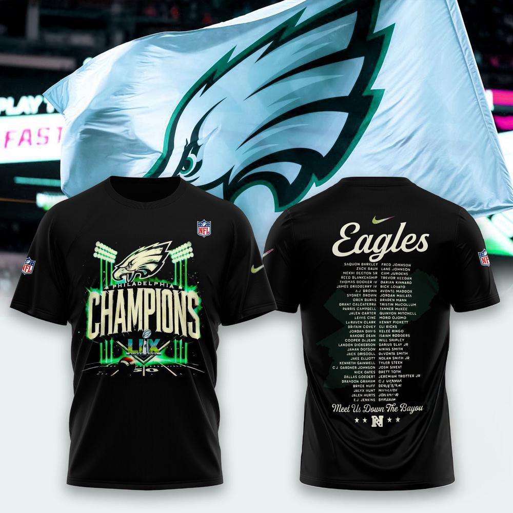 Philadelphia Eagles Super Bowl LIX Shirt Neasalamis.com