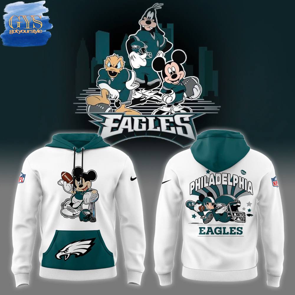 Philadelphia Eagles x Disney Mickey Mouse Limited Edition Hoodie Neasalamis