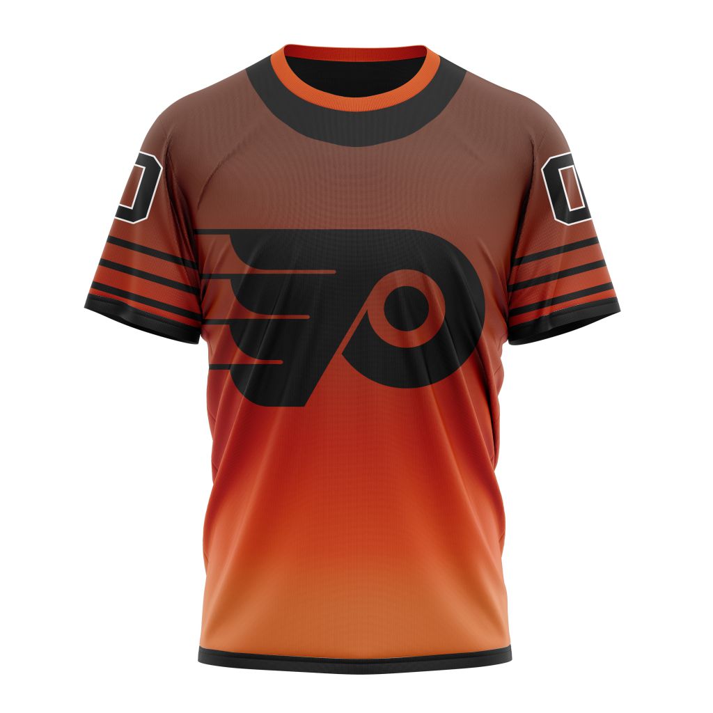 Philadelphia Flyers New Gradient Series Concept Personalized Name And Number T-Shirt Style Neasalamis.com