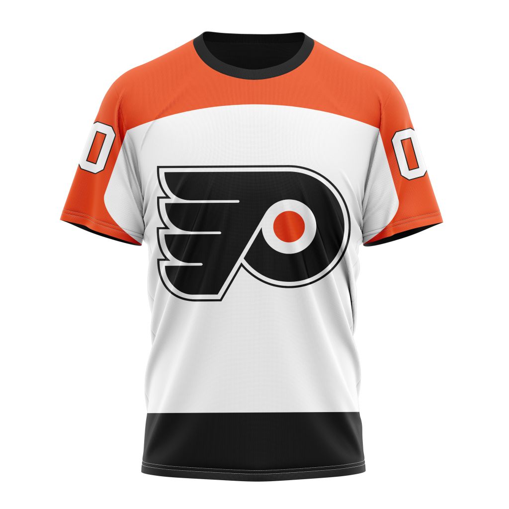 Philadelphia Flyers Personalized Away Kits Personalized Name And Number T-Shirt Style Neasalamis.com