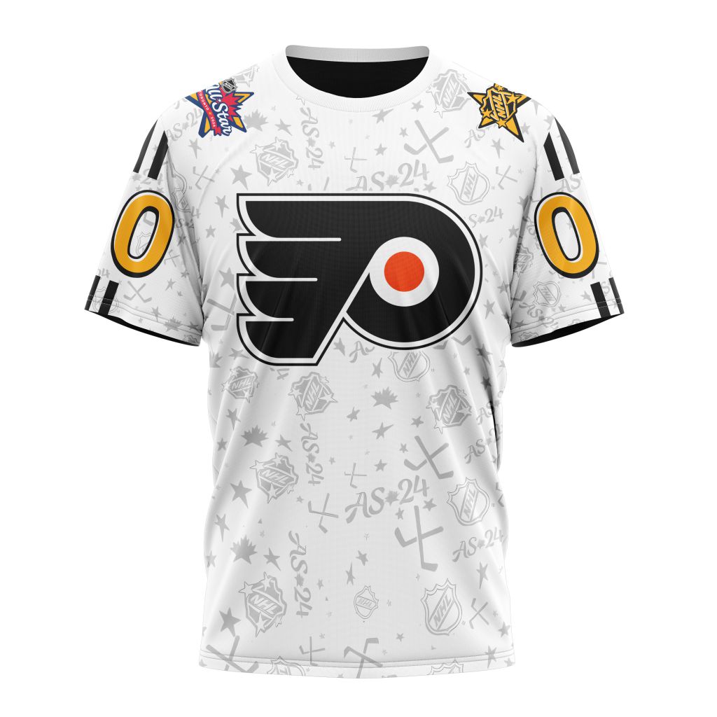 Philadelphia Flyers Special 2024 All-Star Game Design 01 Personalized Name And Number T-Shirt Style Neasalamis.com