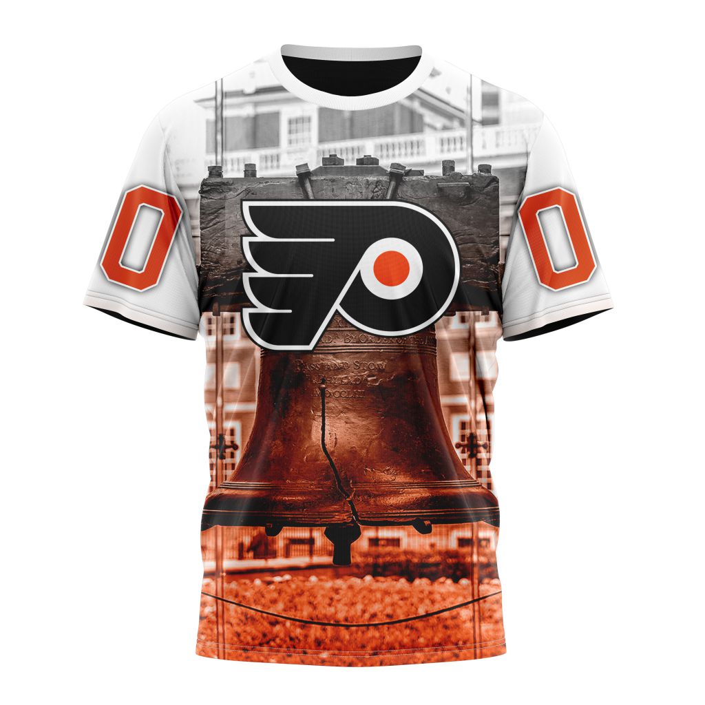 Philadelphia Flyers Special Design With The Liberty Bell Personalized Name And Number T-Shirt Style Neasalamis.com