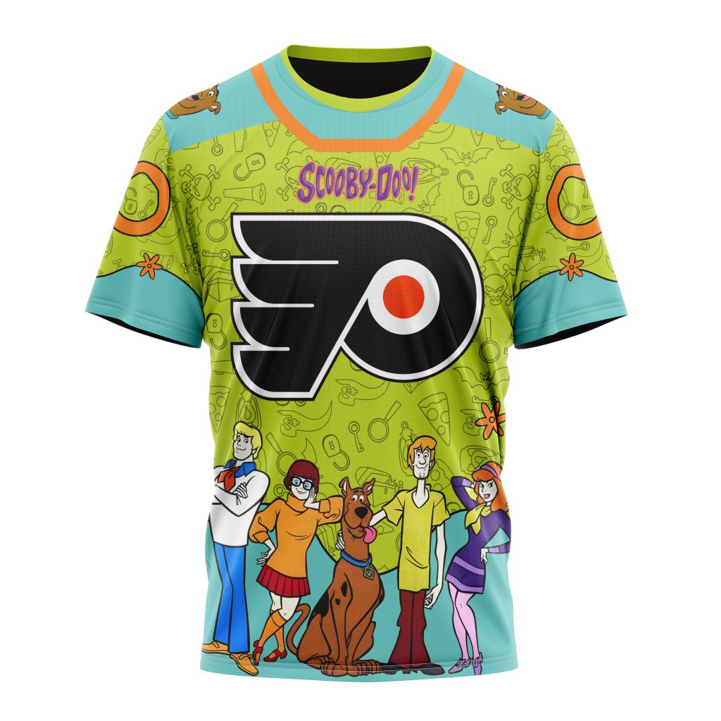 Philadelphia Flyers Special Scooby Doo Design 01 Personalized Name And Number T-Shirt Style Neasalamis.com