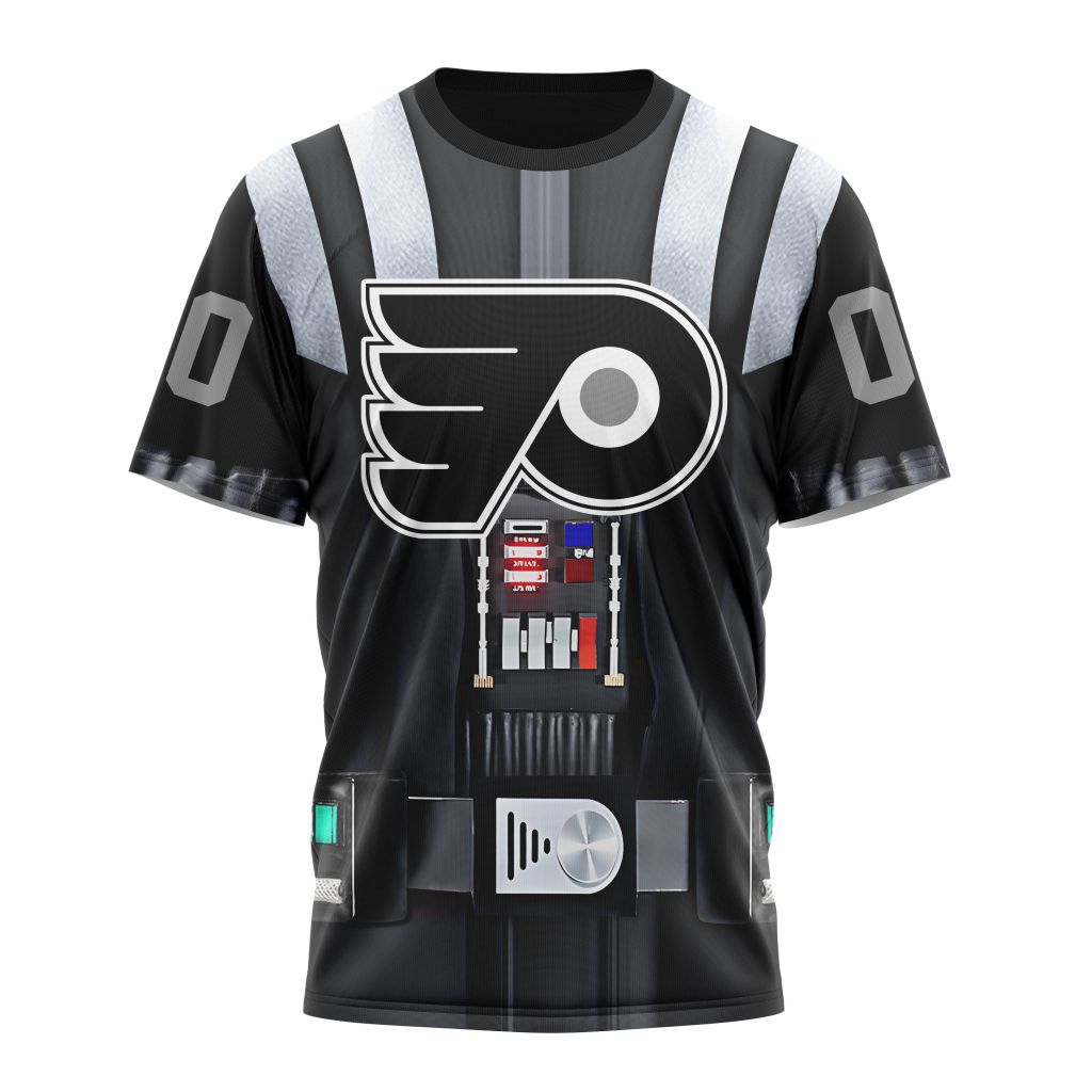 Philadelphia Flyers Special Star Wars Darth Vader Design 01 Personalized Name And Number T-Shirt Style Neasalamis.com