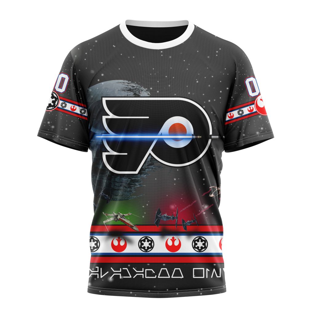 Philadelphia Flyers Special Star Wars Design Personalized Name And Number T-Shirt Style Neasalamis.com