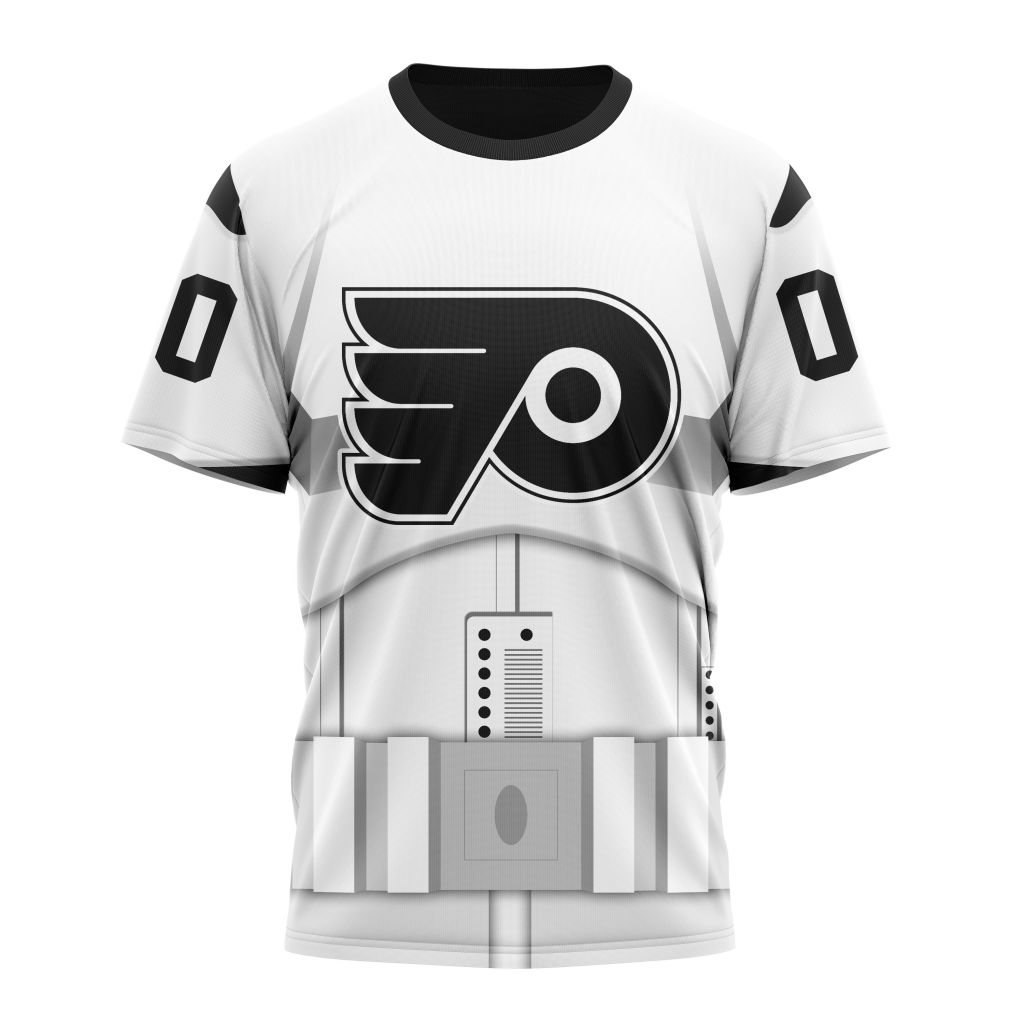 Philadelphia Flyers Special Star Wars Stormtroopers Design Personalized Name And Number T-Shirt Style Neasalamis.com
