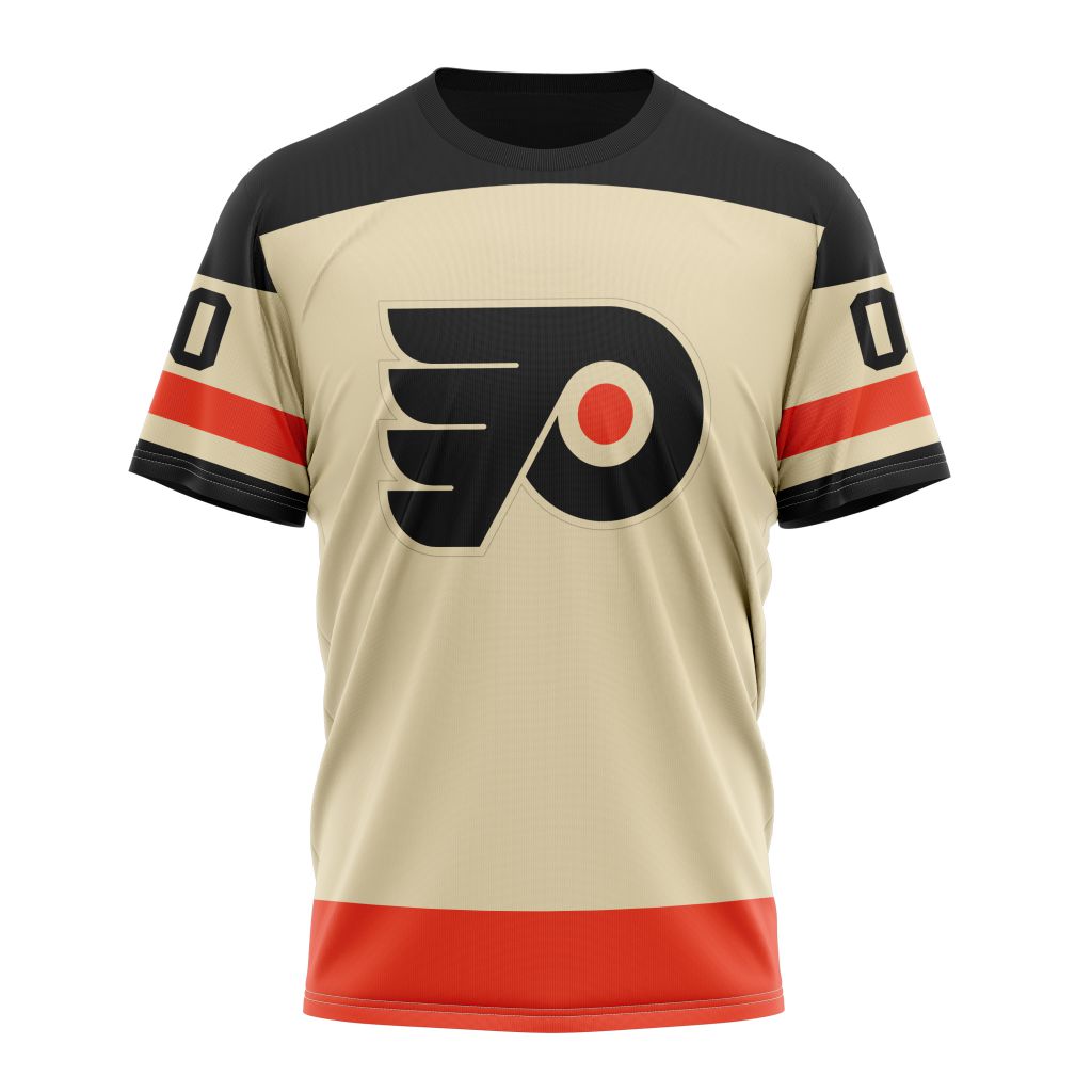 Philadelphia Flyers Special Throwback Design 01 Personalized Name And Number T-Shirt Style Neasalamis.com