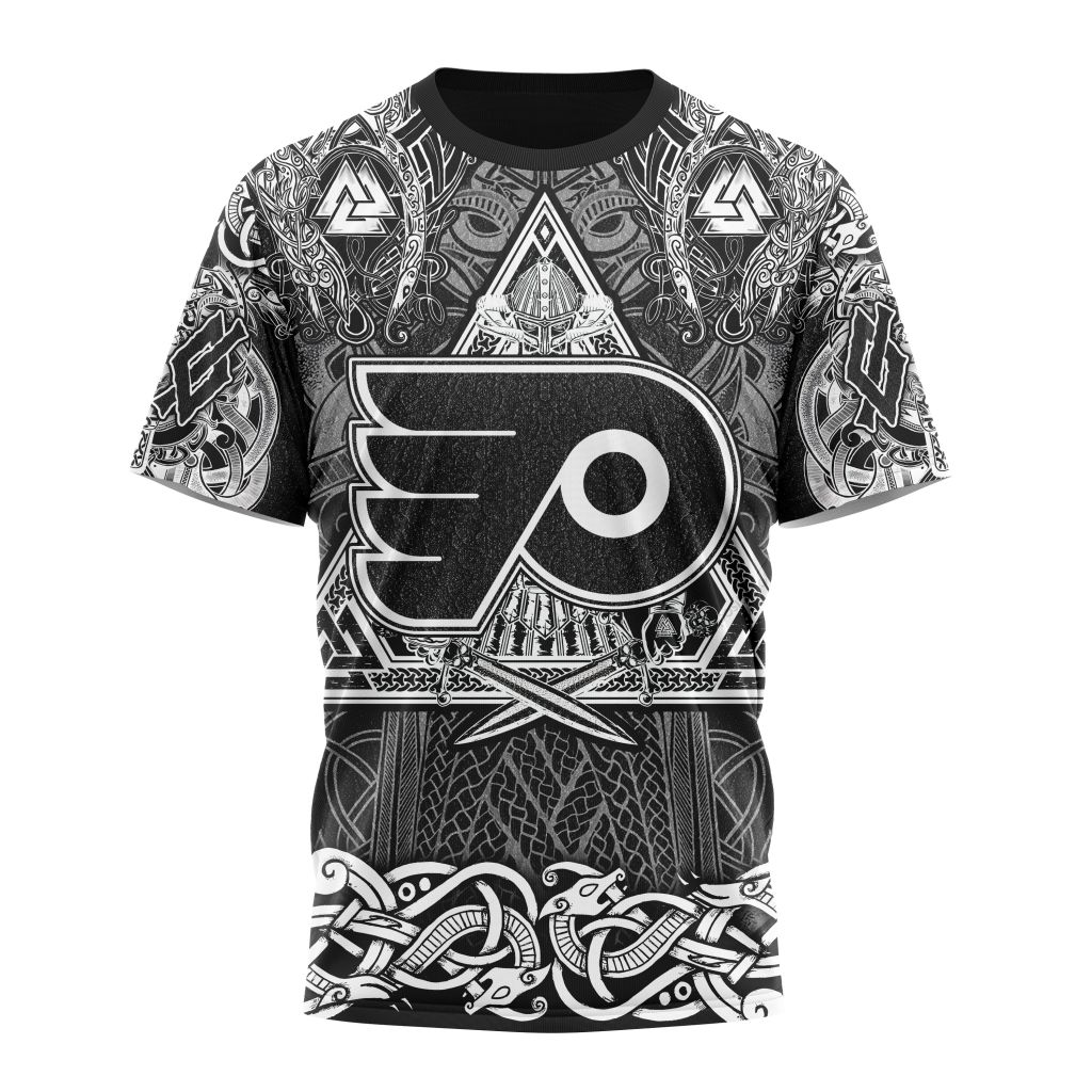 Philadelphia Flyers Special Viking Design 01 Personalized Name And Number T-Shirt Style Neasalamis.com
