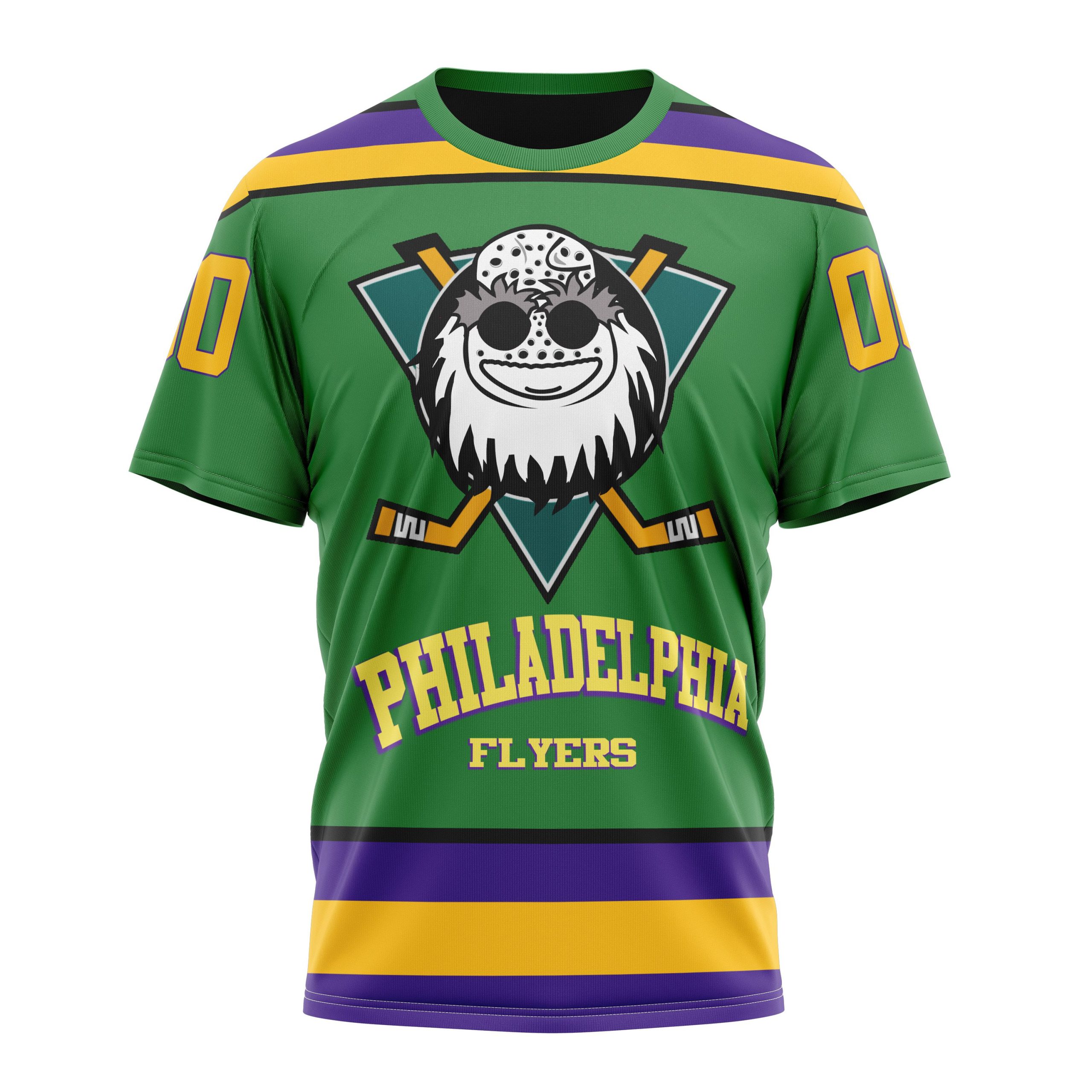 Philadelphia Flyers Specialized Design X The Mighty Ducks Personalized Name And Number T-Shirt Style Neasalamis.com