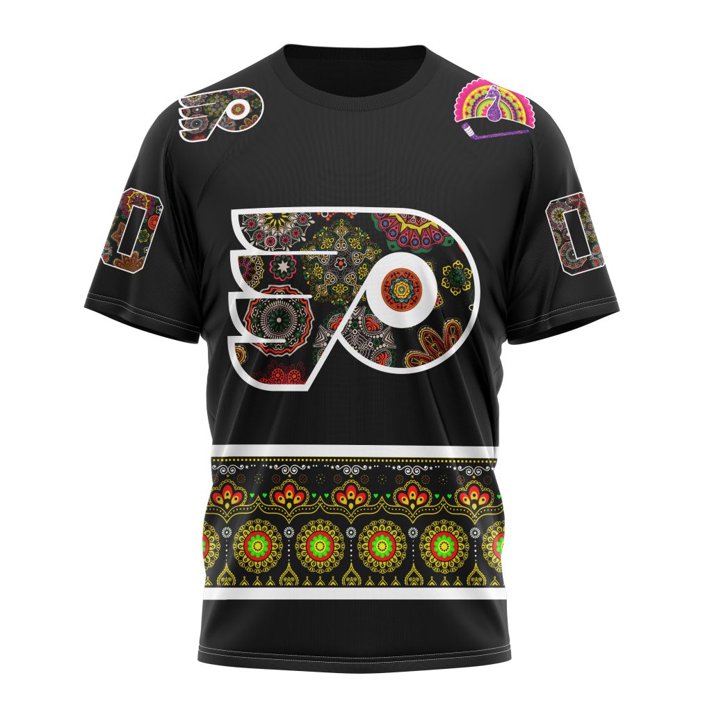 Philadelphia Flyers Specialized Jersey Hockey For All Diwali Festival Personalized Name And Number T-Shirt Style Neasalamis.com